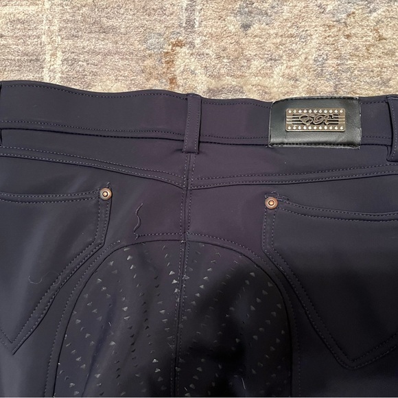 Euro-Star Easy Rider Winter/Fleece Full-Seat Riding Breeches Navy 24 - Picture 5 of 8